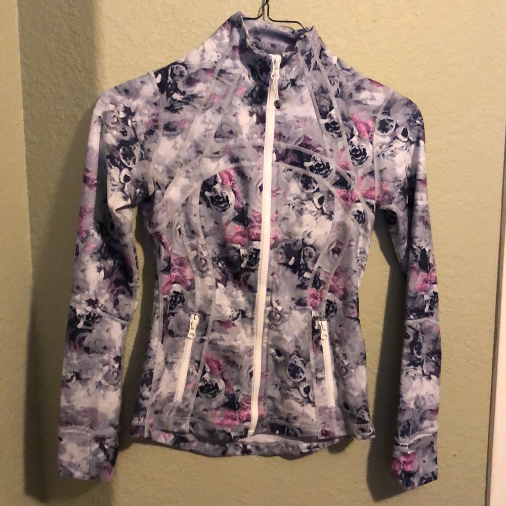 Floral roses lulu lemon workout jacket